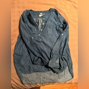 LOFT denim style shirt